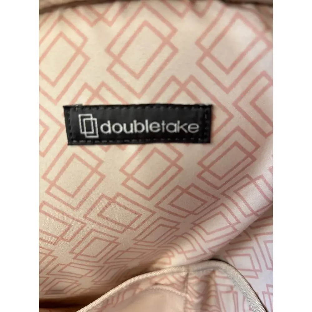 Doubletake Convertible Backpack Tennis Bag Black Pink Trim NWT